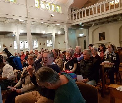 Célébration à la Chapelle de St Paul des retrouvailles (Assise)des personnes en situation de handicapes, le 16 février 2020.