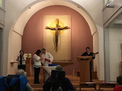 Célébration à la chapelle St Paul, personnes en situation de handicap